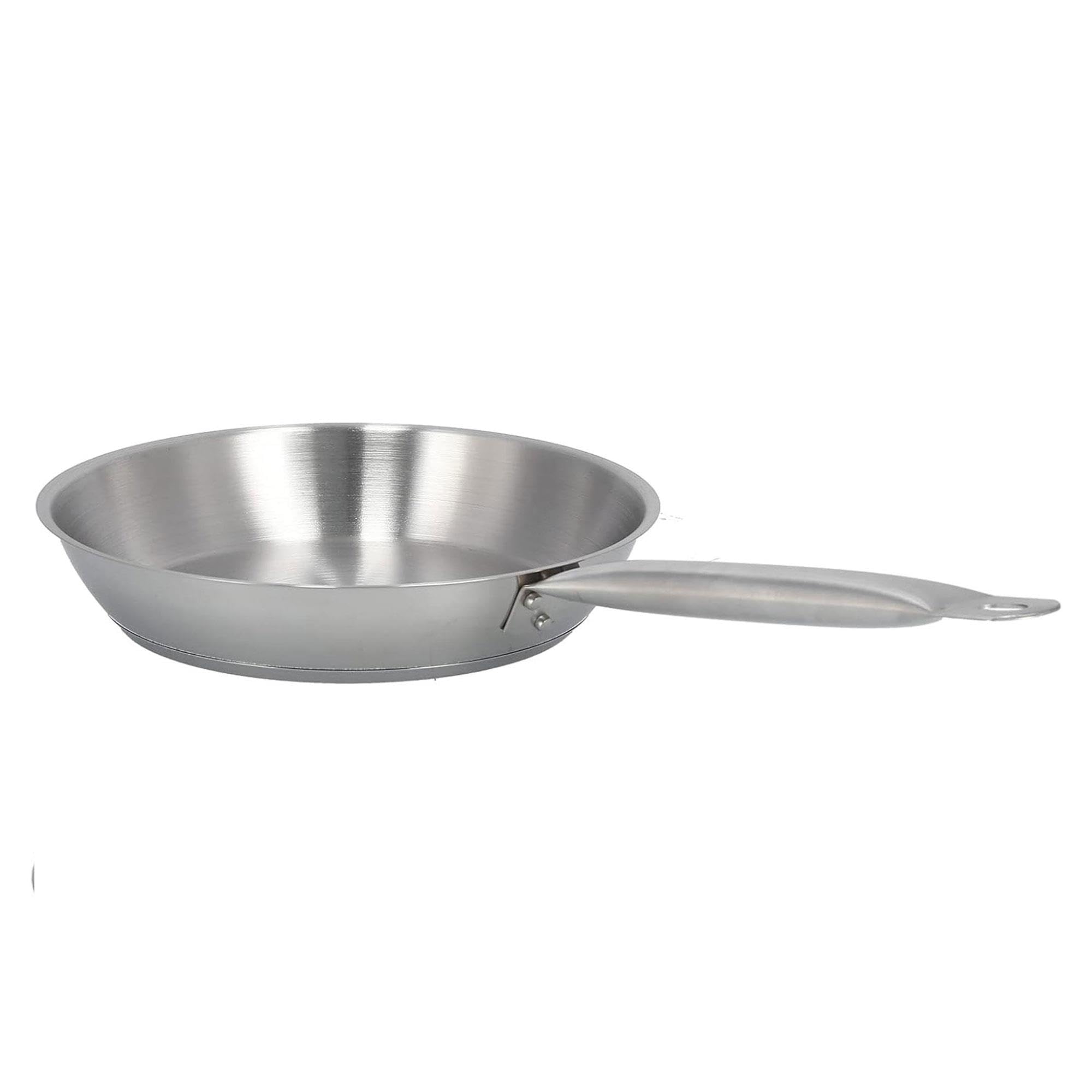 Well Home Set di 3 padelle Ø20Ø24Ø28 cm in acciaio inox, adatte per induzione e senza antiaderente