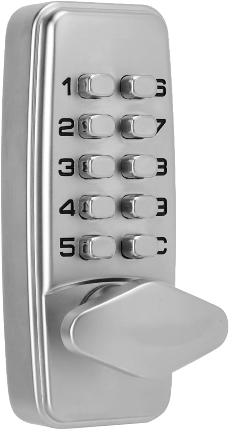 Security Code Lock 2-4 Digit Mechanical Lock with Instruction Manual Locking Cabinet Indoor Outdoor Door Password Code Lock