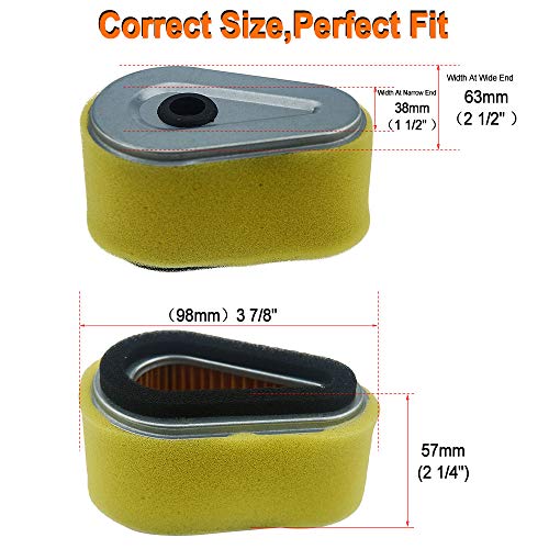 Hifrom Replace 100188 Air Filter Combo Replacement For Kawasaki Fc150V 11013-2120 11013-2175 John Deere M79451 Lawn Mower #TOP3