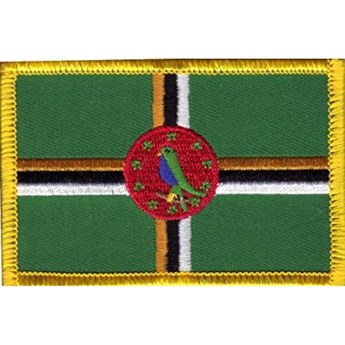 Everflag Patch zum Aufbügeln oder Aufnähen : Dominica - Groß