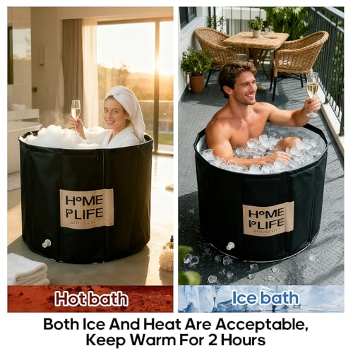 Portable Bath Tub for Adults – Large 8...