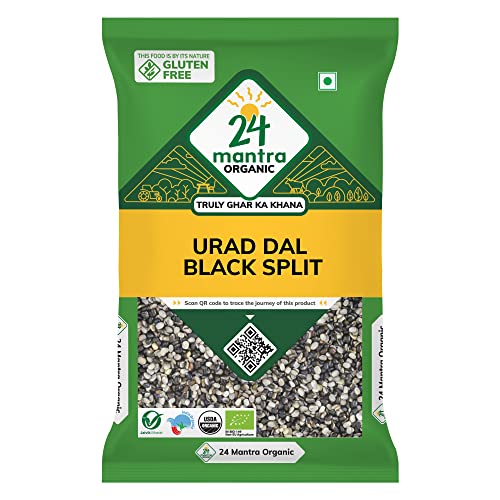 24 Mantra Organic Unpolished Urad Dal Black Split/Black Gram split/Minapa pappu/Kali dal - 500gms | Pack of 1 | 100% Organic | Chemical Free & Pesticides Free (B00L925V9S) Amazon Price History, Amazon Price Tracker