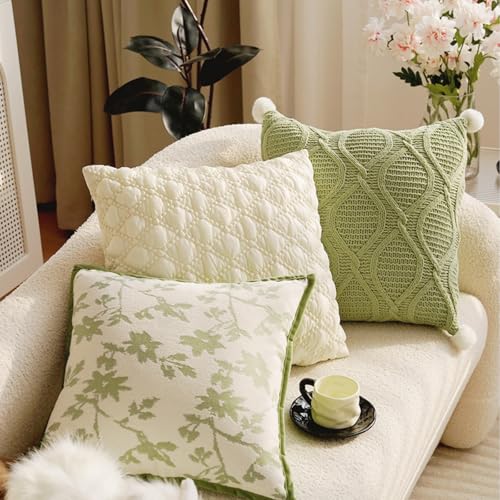 Coussin de décoration haut de gamme en chenille avec fermeture éclair