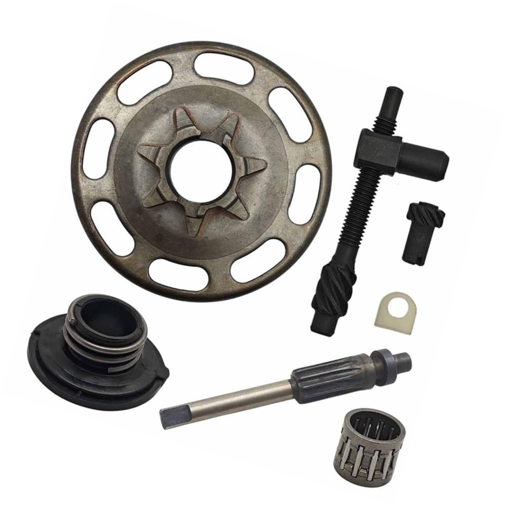 Tambor de Embrague de 8,25 mm (0,325") 7T Compatible con motosierras 435, 435E, 440 y 440E. Incluye Tensor de Cadena con Engranaje helicoidal y rodamiento. Accesorios for Motosierra.