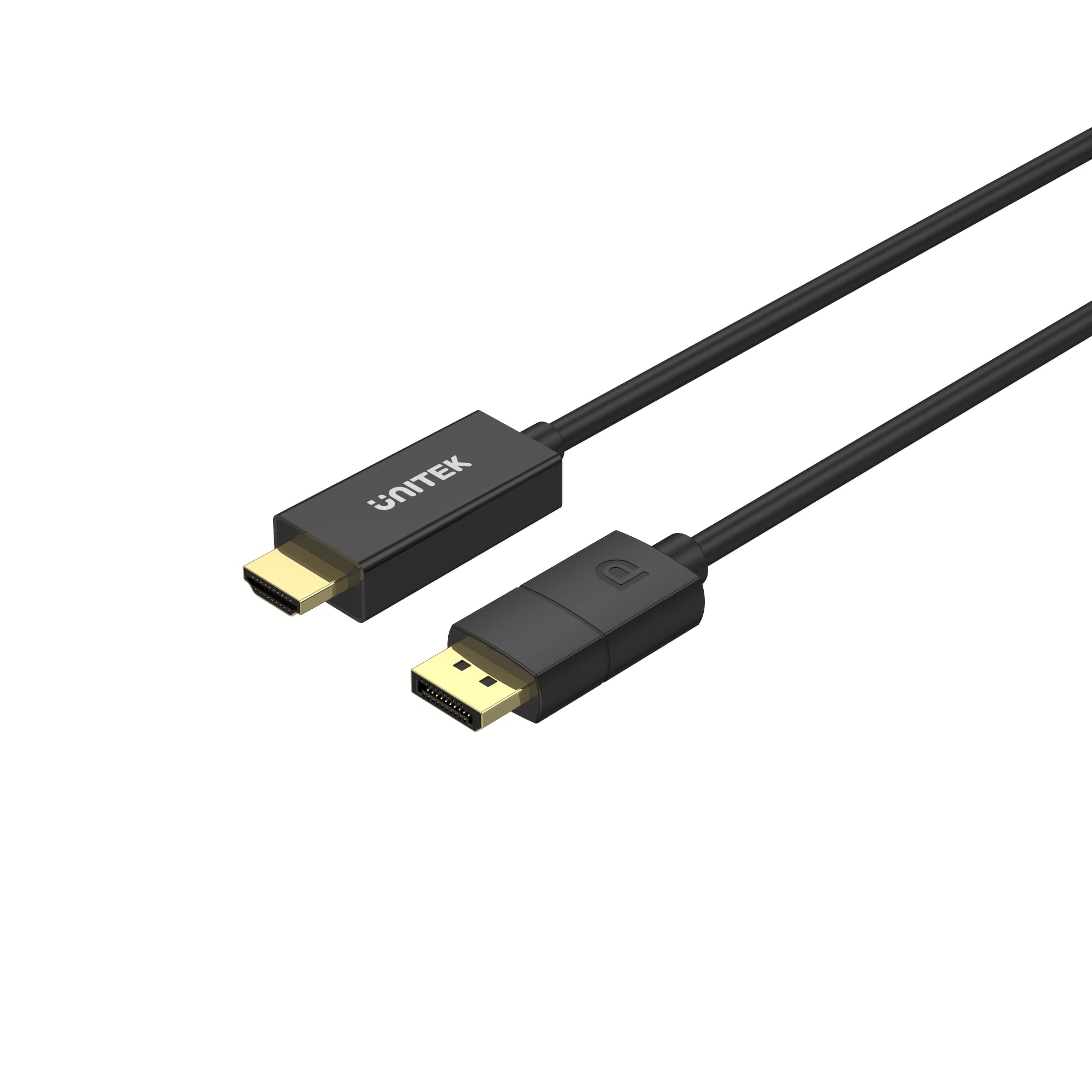 Unitek Cavo da DisplayPort 1.2 a HDMI 1,8 m - Unidirezionale - Supporta l'Uscita Video Fino a UHD 4K@60Hz Audio ad Alta Definizione e HDCP2.2 - Consente l'Espansione e la Clonazione Dello Schermo
