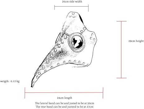Amazon | ハロウィン ブラウン ペスト マスク ゴシック パンク