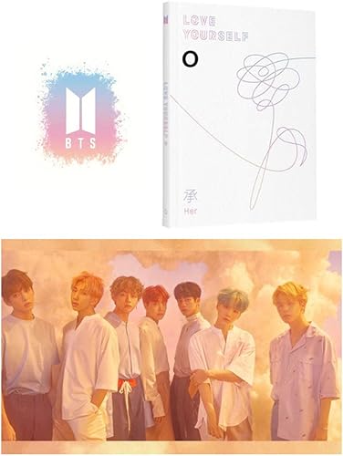 BTS Love Yourself Her (O Version) Álbum Bangtan Boys CD+Póster+Photobook+Photocard+Mini Book+Paquete de calcomanías+Regalo (6 tarjetas fotográficas