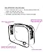 JAVOedge (10 PACK PVC Transparent Vinyl Zipper Cosmetic, Toiletry Bag (7.1