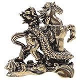 Fabrication artisanale : chaque sculpture de cheval en laiton est minutieusement réalisée à la main, révélant des détails complexes et un savoir-faire exceptionnel. idéale pour les collectionneurs de figurines en laiton, de sculptures et de statues de chevaux, ainsi que pour la décoration de table (figurine de dragon, figurine de cheval en laiton massif)