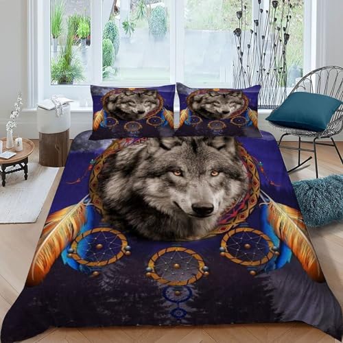 Parure de couette coyote 200x200cm lit double en microfibres - 3