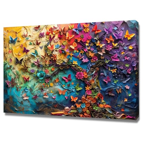 Toile moderne arbre abstrait couleur pour illuminer votre décoration murale