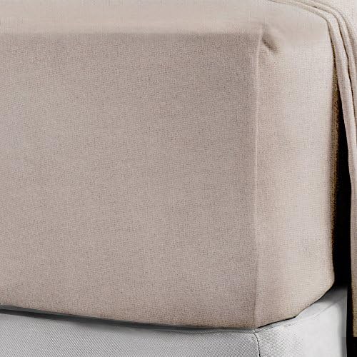 100% Brushed Cotton Soft Flannelette 25CM/10" Fitted Sheets 12 Colours (Double, Pink)