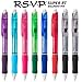 Pentel RSVP Super RT Ballpoint Pen, (0.7mm) Fine Line, Assorted Ink Colors, 8 Pack with Bonus Black Ink Pen