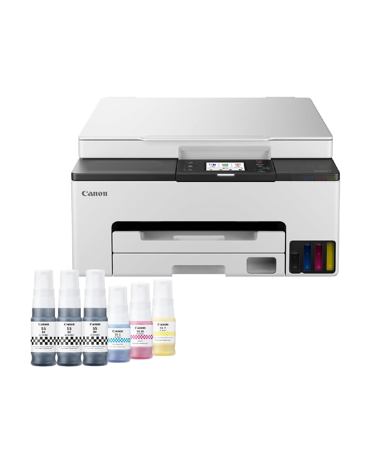 Canon MAXIFY GX1050 – Impresora Multifunción MegaTank a Color, Copiadora y Escáner A4 | Hogar y Oficina | Wi-Fi, Ethernet y USB | Inyección de Tinta