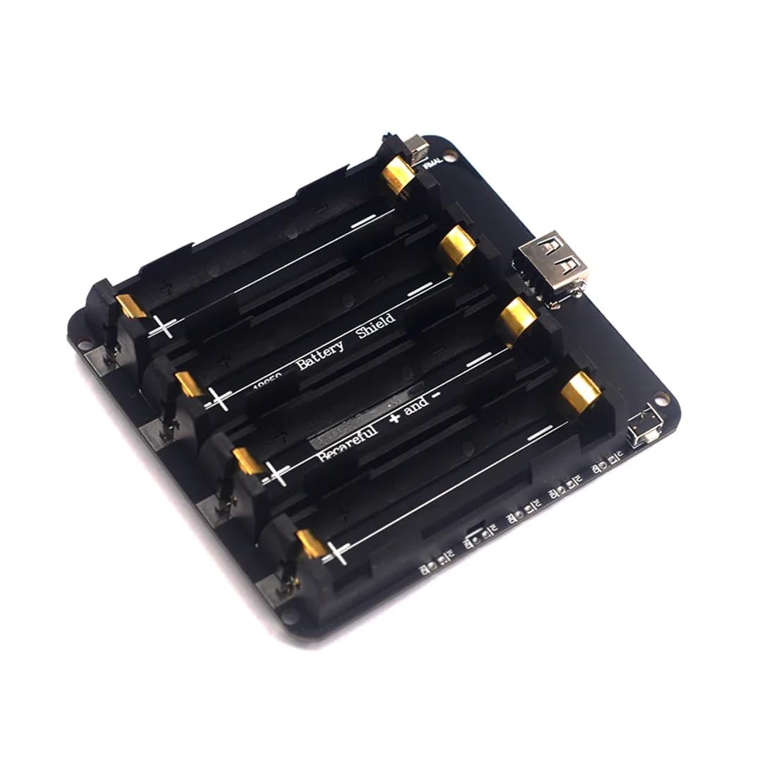 CentIoT - UPS Rechargeable Battery Shield Liion - 3.3V/1A 5V/3A Micro USB and Type C (4 X 18650 Cells)-picture-20