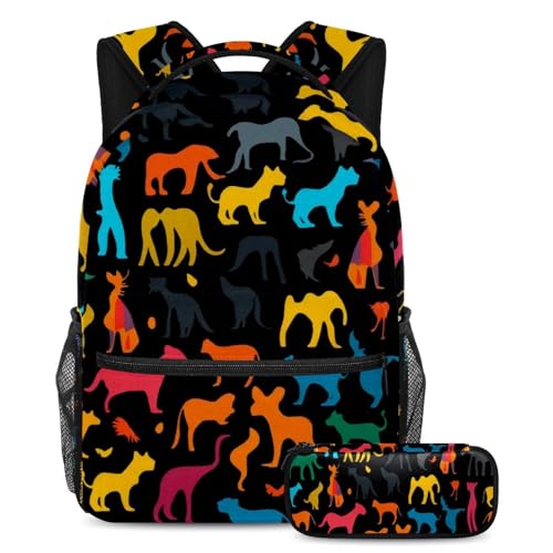 Ensemble cartable enfant solide fini le désordre avec le sac à dos et sa trousse à crayons