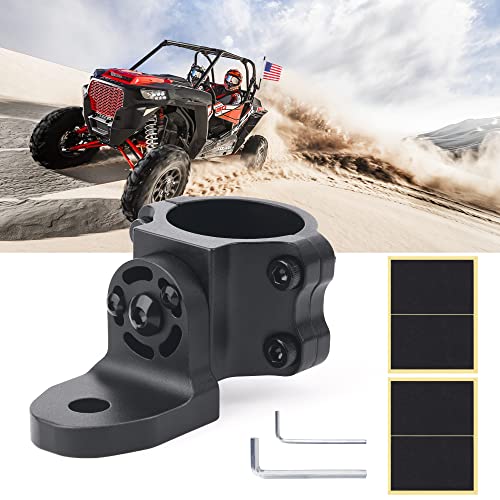 Utv Flag Mount - Bumbee Whip Light Mount For 1.75" To 1.85" Roll Bar, 360° Adjustable Roll Bar Clamps Compatible With All Utv Maverick X3 Commander Rzr 900 1000 Xp Pro (2 Pack) #TOP6