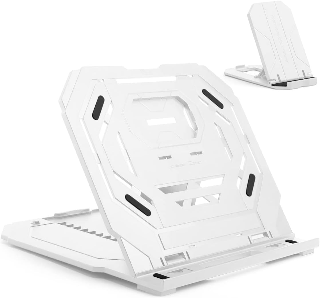 Drawing Tablet Stand, Foldable Stand for Laptop or Tablet Display, 9 Levels Adjustable Angles with a Built-in Phone Holder, for 12-17 inch Drawing Tablets, Smartphones