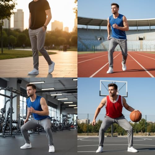 Image of Track Pants for Mens || Joggers for Mens || Men's Sports Regular Fit Polyester Track Pant with Two Side Zipper Pockets (TP20 Single Pack of 1)