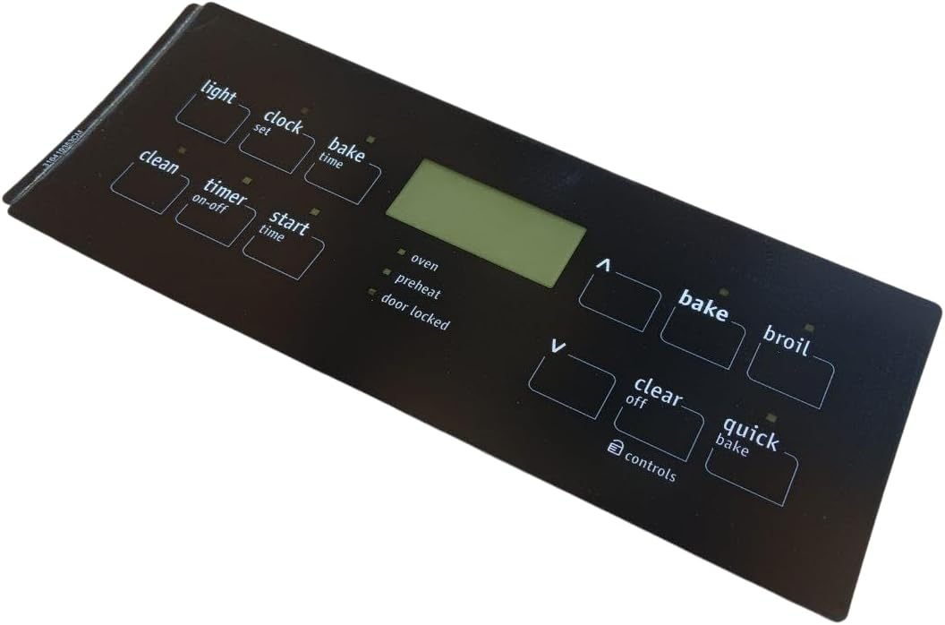 Oven Control Overlay for Frigidaire, Black, AP5184551, PS3495602, 316419353