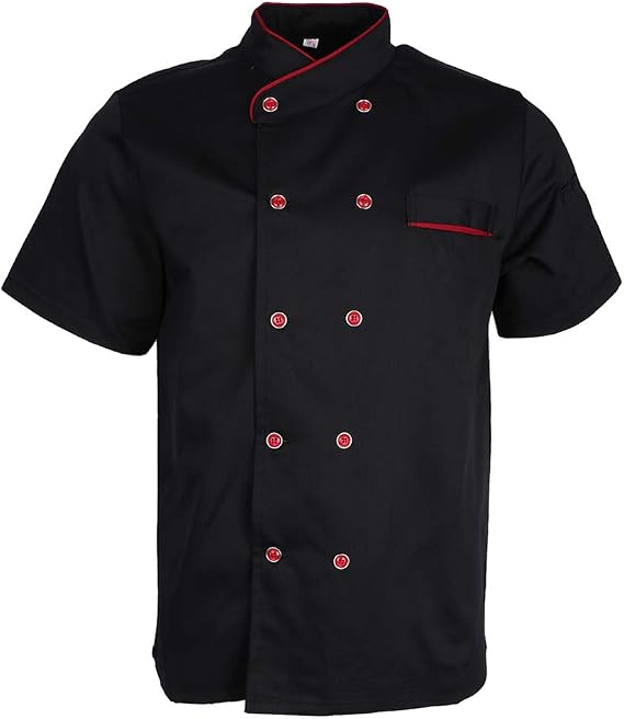 Amazon Co Jp Fenteer シェフの服 シェフ制服 調理服 コットン 丈夫 トップス 幅広 ユニフォーム 調理師用 キッチン 2色4サイズ 服 ファッション小物