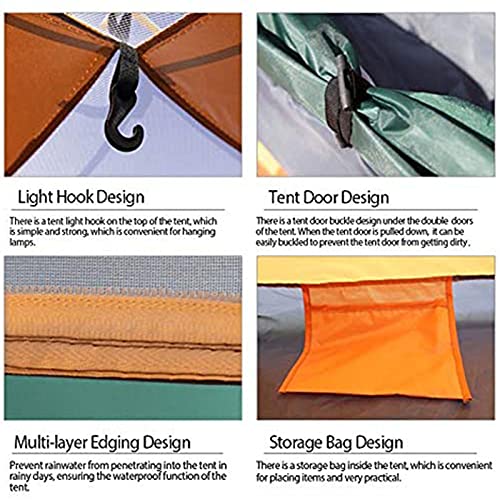 Carpa de camping instantánea para 2 personas ligera y portátil miniatura 4