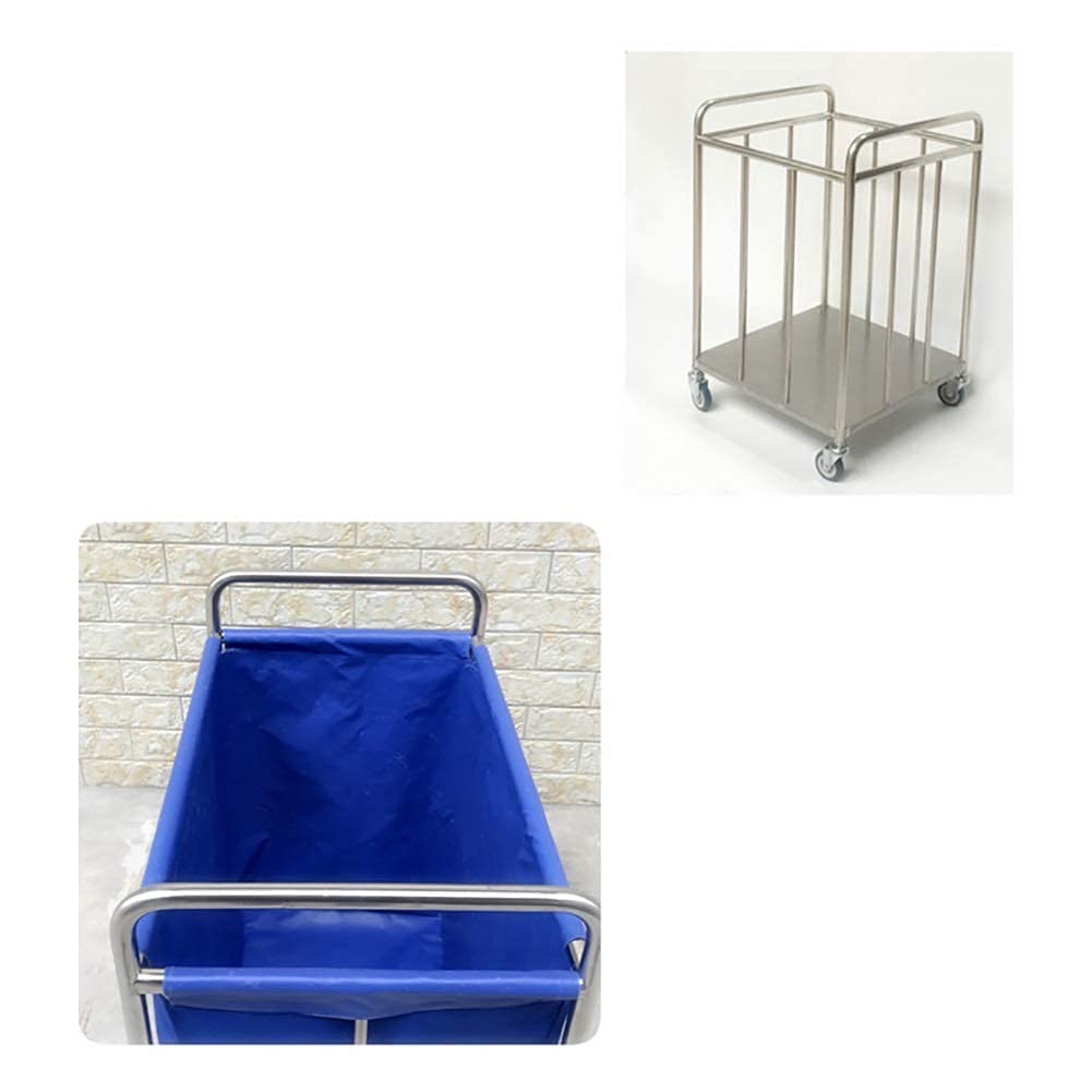 Ruchome Wózki Ręczne Wózek Do Przechowywania W Kuchni Wózek Sortujący O Dużej Wytrzymałości, Wózek Hotelowy Z Ruchomymi Torbami Z Tkaniny, 4Ers/Blue/80X50X90Cm