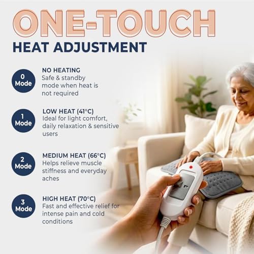 Image of Dr. Odin Heating Belt for Back and Joint Pain - Electric Heat pad with 3 Adjustable Heat Settings & Temperature Controller - Pain Relief for Muscle, Neck, Shoulder, Knee, Leg (Grey)