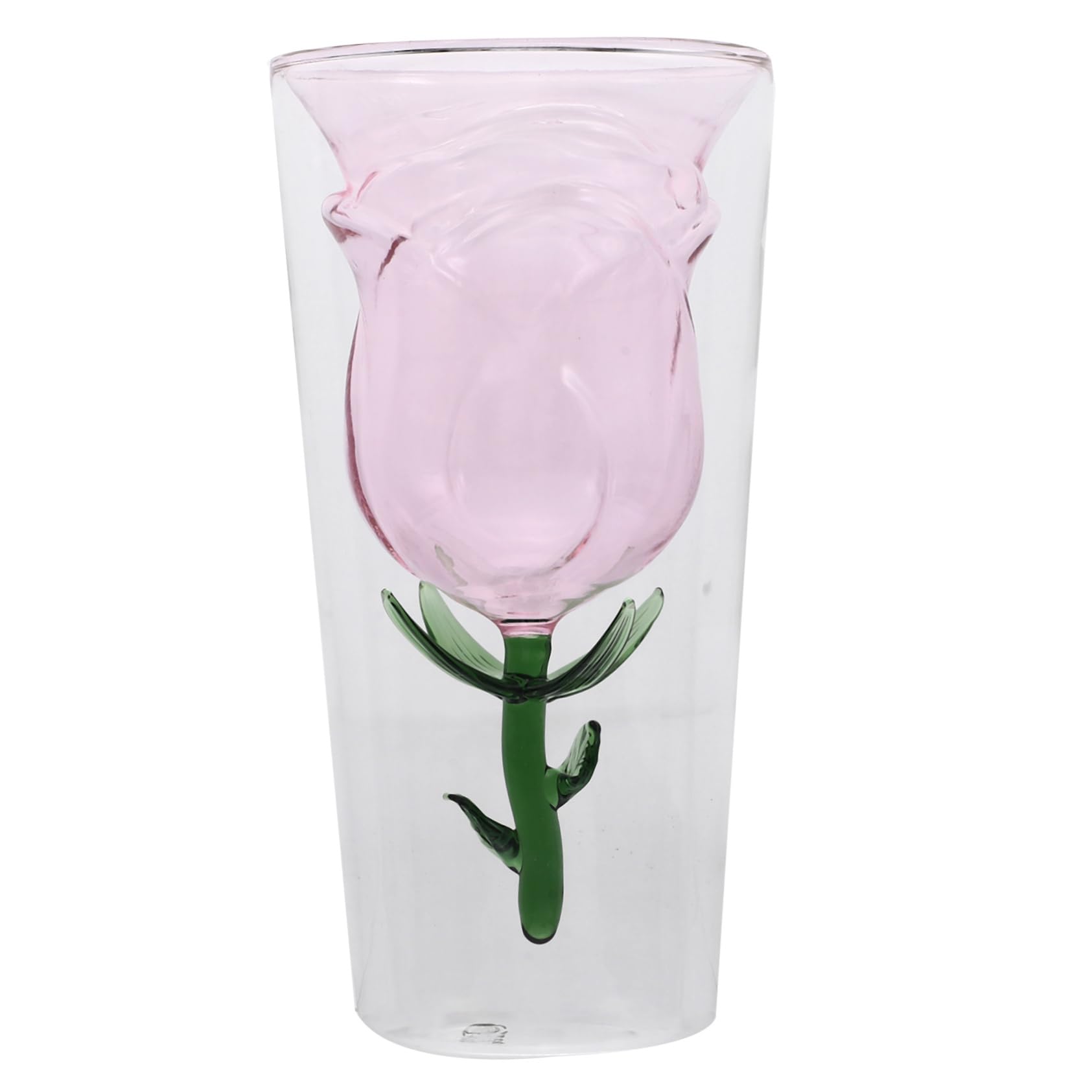 Verre à vin de fleur de rose en verre haut de gamme pour une décoration originale et raffinée