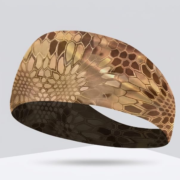 Athletic Workout Headbands for Women & Men, Moisture Wicking Sports Sweatbands Elastic Yoga Hairbands for Fitness Running