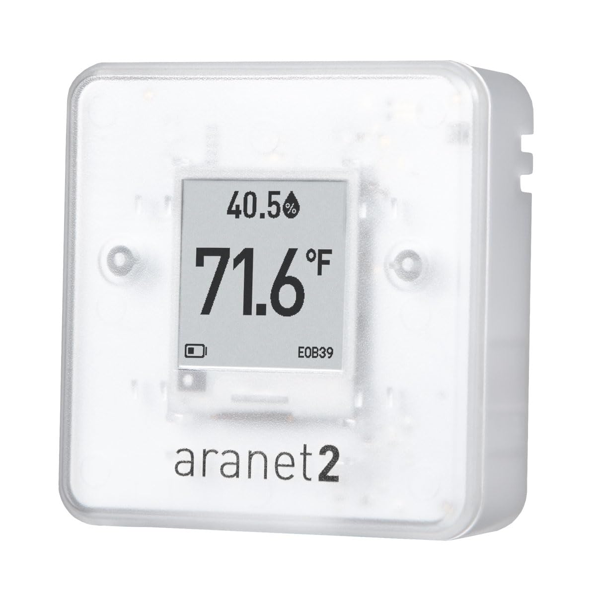 SAF Aranet2 Home: Intelligenter tragbarer Temperatur- und Feuchtigkeitsmonitor, Hygrometer mit langer Akkulaufzeit, App zur Datenverfolgung in Wohnungen, Büros, Kindergärten, Kunsterhaltung