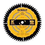 DEWALT Table Saw Blade, 10 in, 60 Tooth, Fine Finish, Ultra Sharp Carbide (DWA11060)