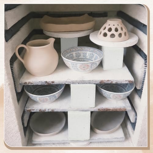 Postes altos de óxido de aluminio PH PandaHall para horno de cerámica y vidrio, 6 unidades 4