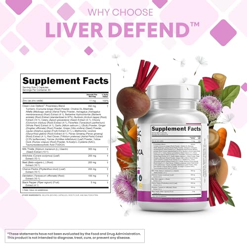 image for Clean Nutraceuticals Milk Thistle NAC Chanca Piedra Beet Root Artichok