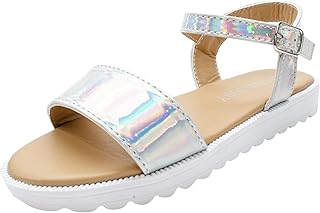 Sandálias infantis de bico plano flor sapatos de praia sandálias para meninas pequenas sandálias para uso externo sandálias femininas tamanho 4 criança grande