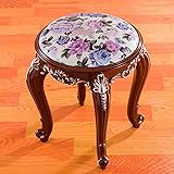 Tabouret de coiffeuse robuste : fabriqué à partir de plastique ABS durable et renforcé avec des pieds en acier robuste, ce tabouret de coiffeuse supporte jusqu'à 150 kg. Le siège rembourré assure le confort, tandis que les patins en caoutchouc sur les pieds protègent vos sols des rayures et du bruit. Idéal pour votre station de maquillage ou dressing, ce tabouret élégant allie fonctionnalité et élégance.