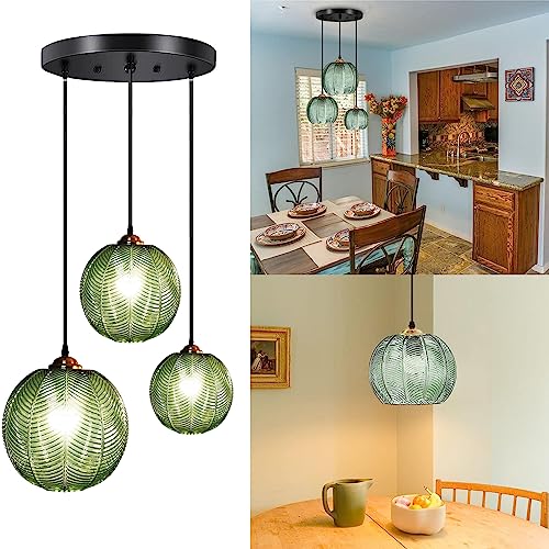 Suspension luminaire de plafond verte de haute qualité en métal pour design intérieur soigné