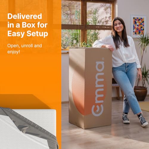 Image of Emma Original| German Tech Orthopedic 8 inch | 15 Year Warranty| Europe's Most Awarded Mattress Tech| Halo Memory Foam(Single, 72x36x8 Inches)