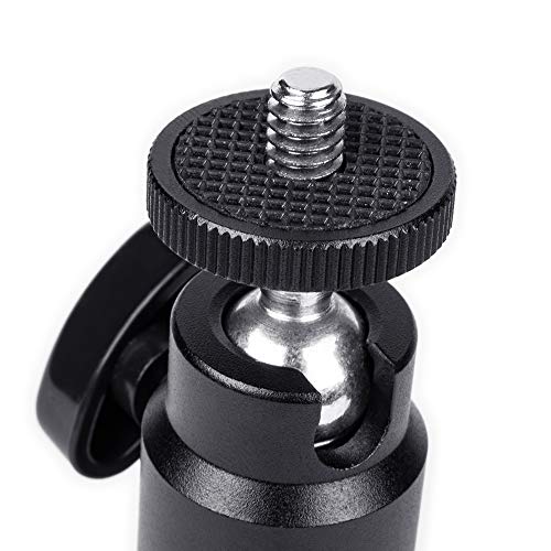 Maexus RXYT-2 Hot Shoe Mount Adapter 1/4 Inch Thread Mini Ball Head Ring Light Adapter For Cameras Camcorders Smartphone Microphone Gopro Canon Led Video Light Video Monitor Tripod Monopod thumb #8