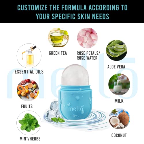 Image of MELLO Ice Roller for Face, Ice Roller for Face Massager, Face Ice Roller to Enhance Skin Glow, Shrink & Tighten Pores, Reusable Facial Ice Roller(Pink,Blue)