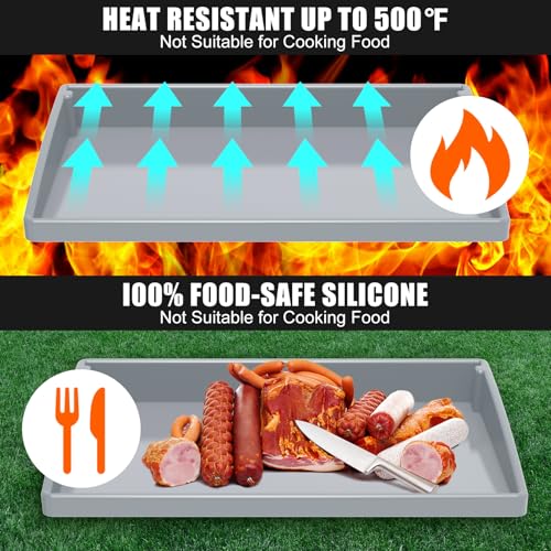 Tapis de cuisson en silicone couverture complète plancha robuste 55,9cm - 7