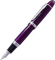Vista 10 de Lanxivi Jinhao 159 - Pluma estilográfica color champán con ribete plateado y estuche