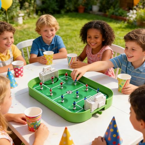 Juego de futbolín infantil con accesorios interactivos para interior 3