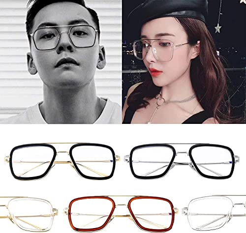 Image of ARICKS Tony Stark Style Blue Light Blocking Glasses for Men Women, Iron Man and Spider-Man Computer Gaming Glasses by Computer /Tablet /Laptop /Mobile