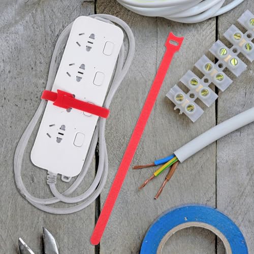 ARTIBETTER 100 piezas abrazaderas de cable reutilizables para organización de cables para escritorio y gestión de cables electrónicos miniatura 5