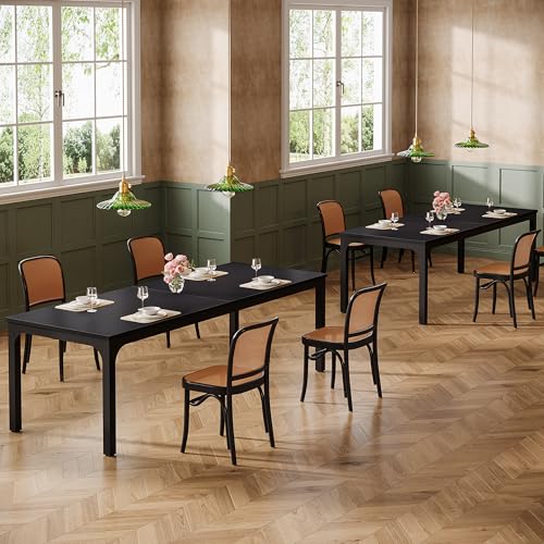 Tribesigns Rectangular Commercial Large Dining Table Set of 2, 78.7