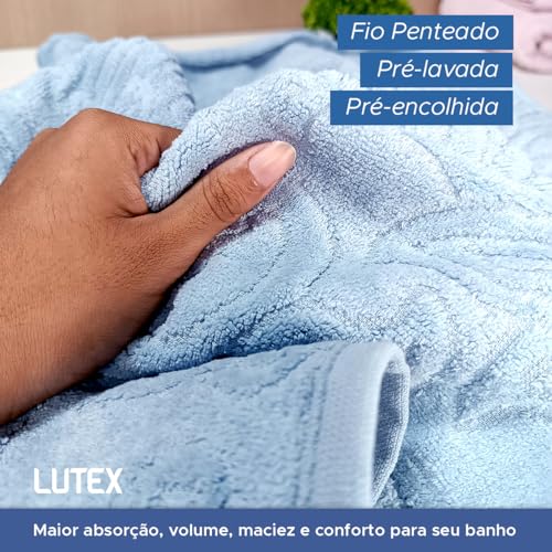 Jogo de Banho Gigante Atlântica Ravenna 100% Algodão Fio Penteado Jacquard Aveludada Toalha Banhão (