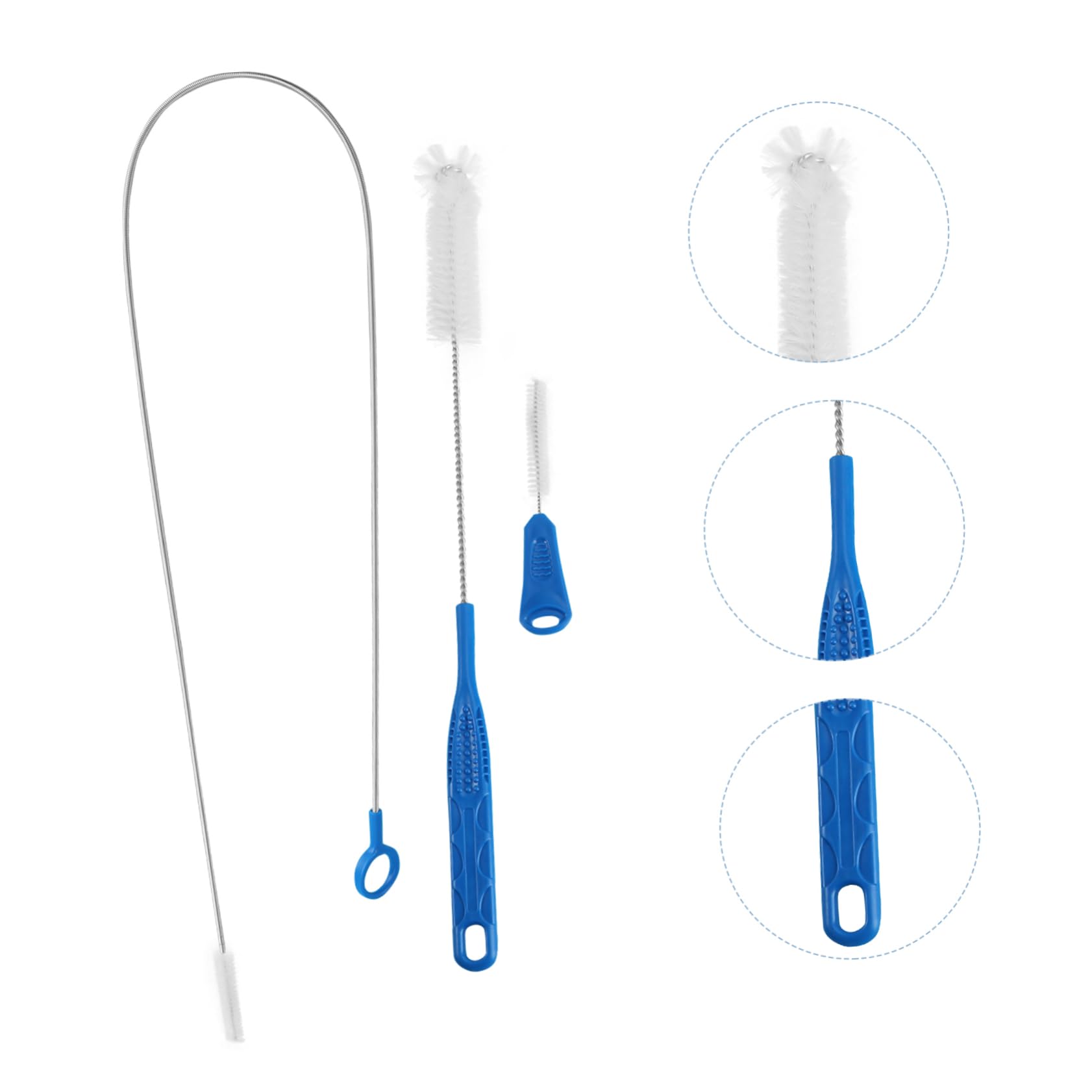 FRCOLOR 9stücke Teiliges Set Flexible Reinigungsbürsten Für Flaschen Und Röhren Hygienische Von Babyflaschen Wasserflaschen Und Langlebige Kratzfreie Materialien Weiß