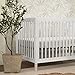 Babyletto Gelato 4-in-1 Convertible Crib with Toddler Bed Conversion in White and Washed Natural, Greenguard Gold Certified