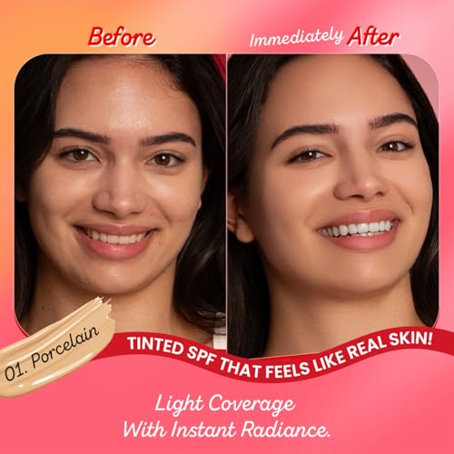 Image of Dot & Key Strawberry Dew Tinted Sunscreen In-Vivo Tested SPF 50+ PA++++ With New-Age UV Filters, Brightens & Protects Skin, Ultra-light, Blends Easily, With Niacinamide, Natural Finish, Non-Sticky| 50ml